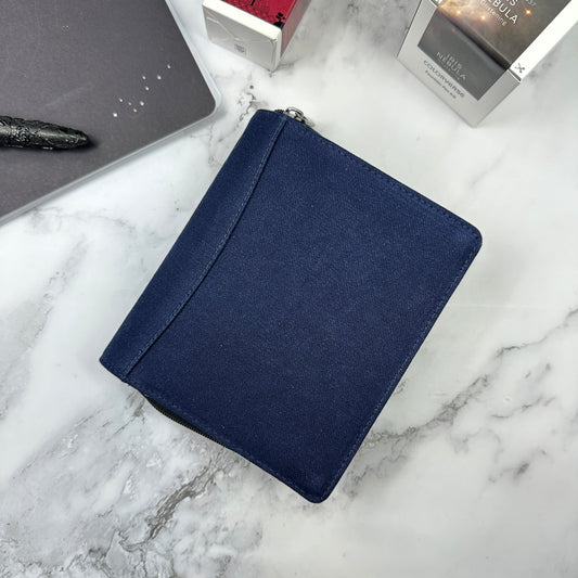 Denim 12 Zip Pen Case
