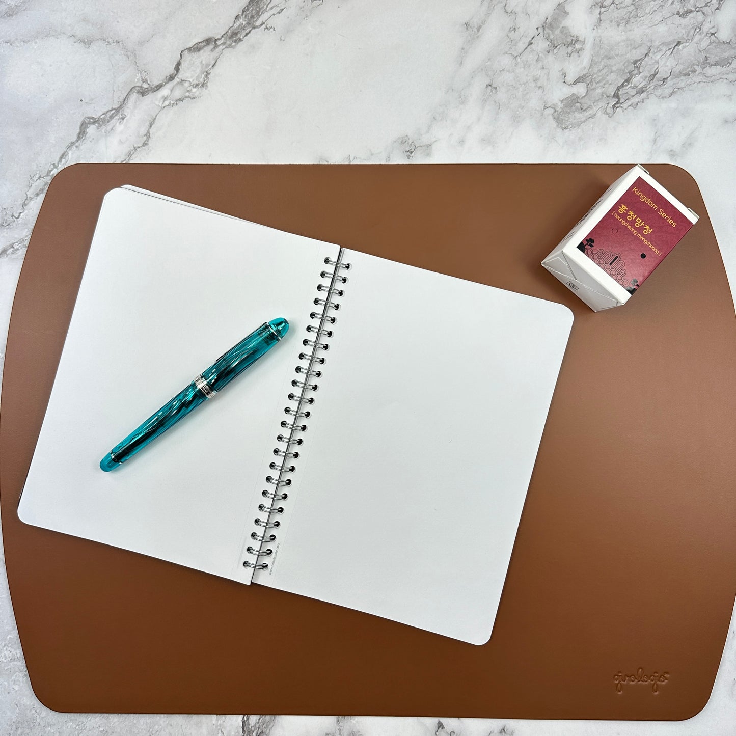 Writing Mat- Italian Repurposed Leather