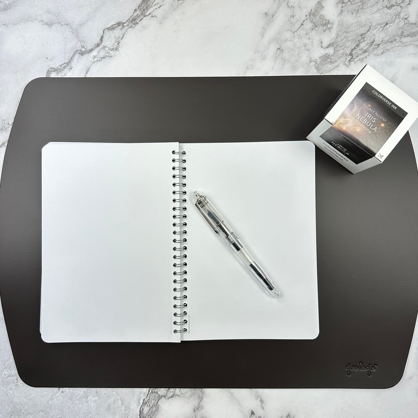 Writing Mat- Italian Repurposed Leather