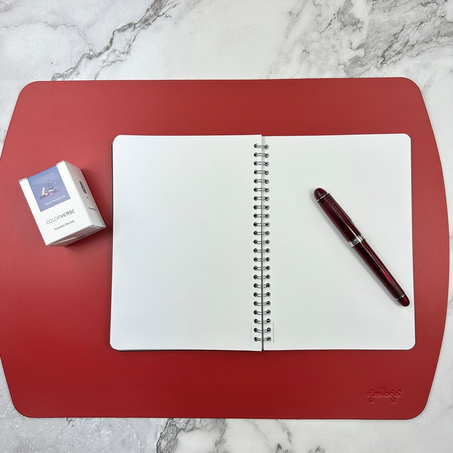 Writing Mat- Italian Repurposed Leather