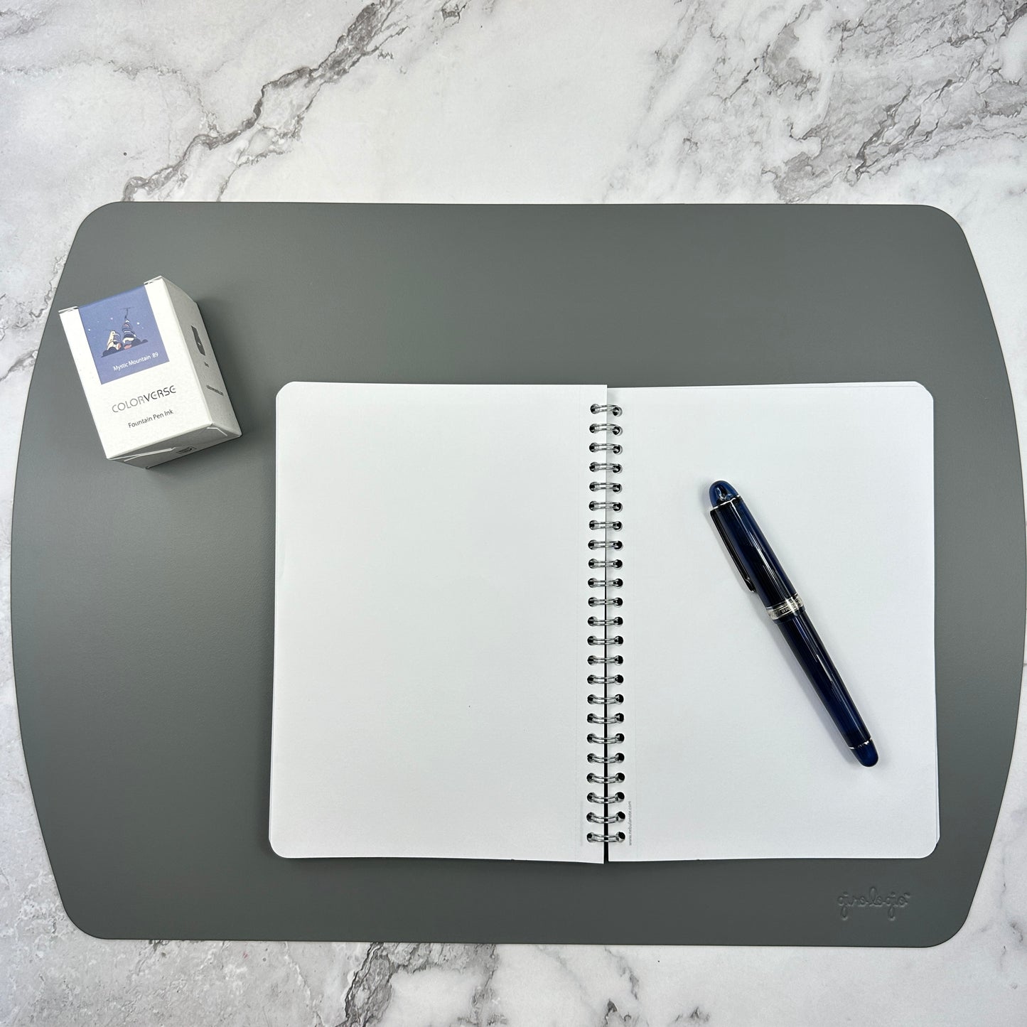 Writing Mat- Italian Repurposed Leather