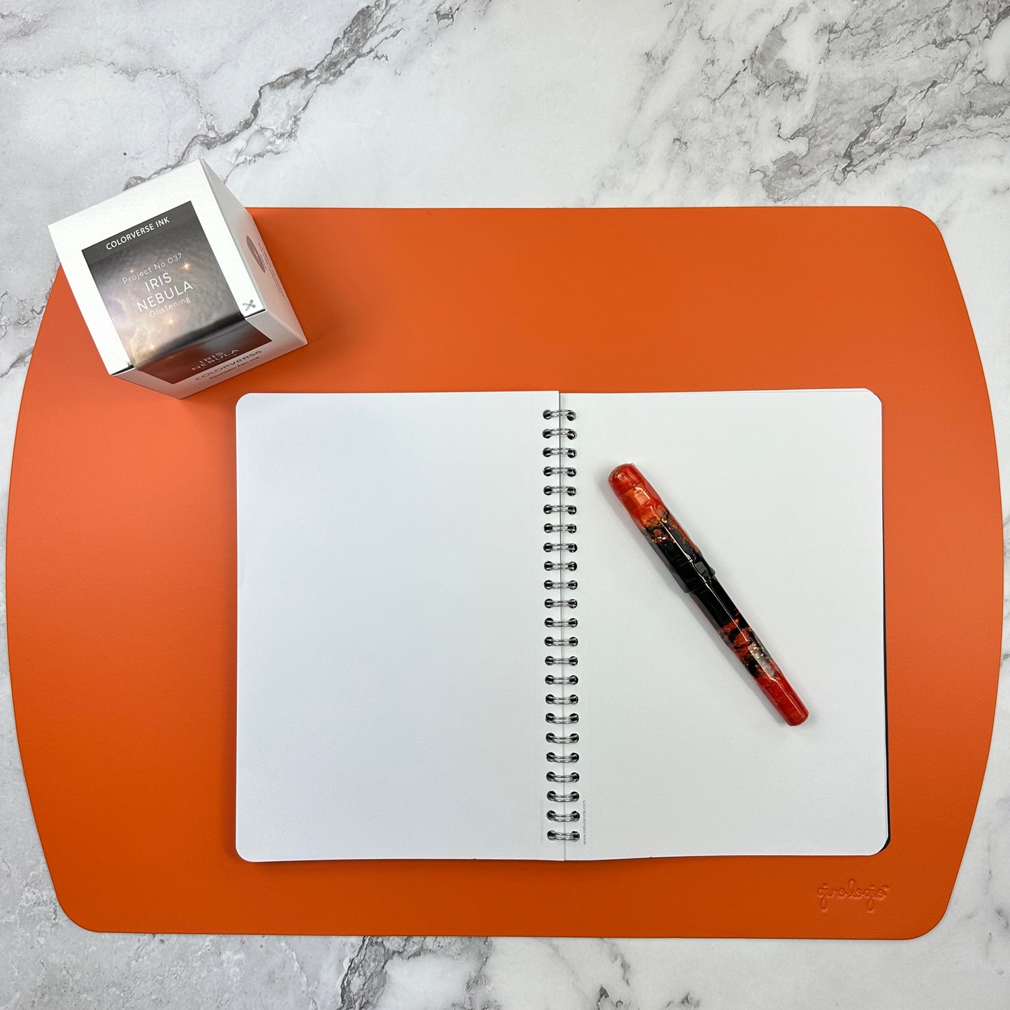 Writing Mat- Italian Repurposed Leather