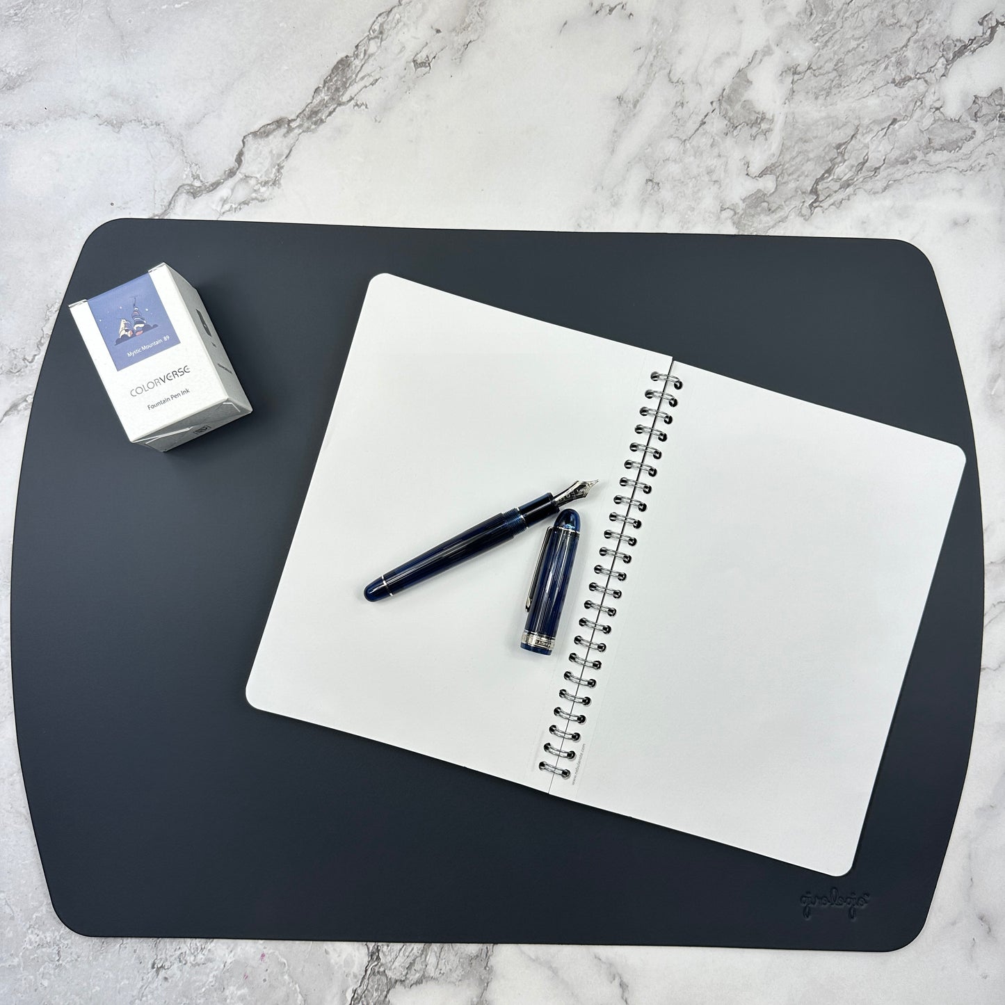 Writing Mat- Italian Repurposed Leather