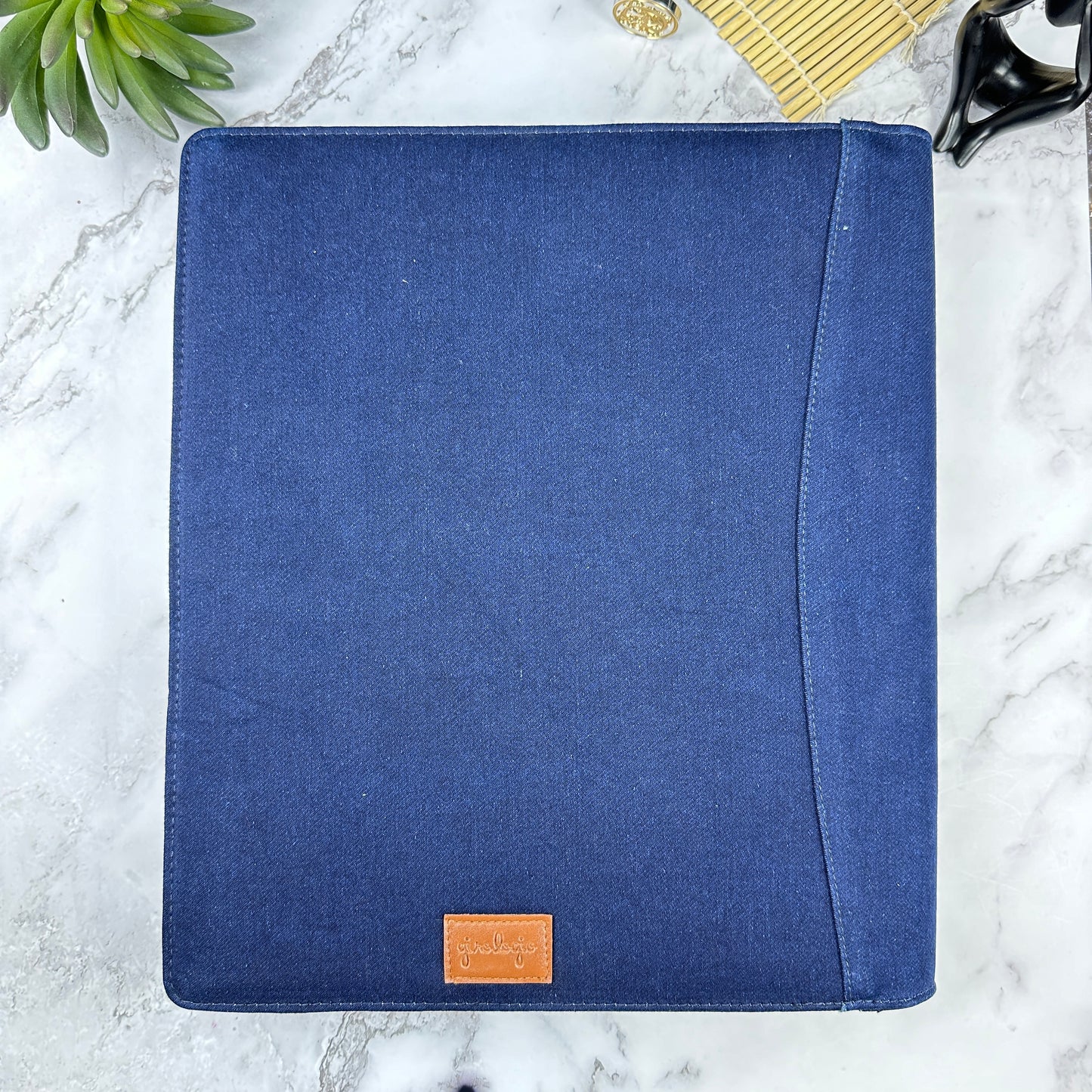 Denim 48 Zip Pen Case