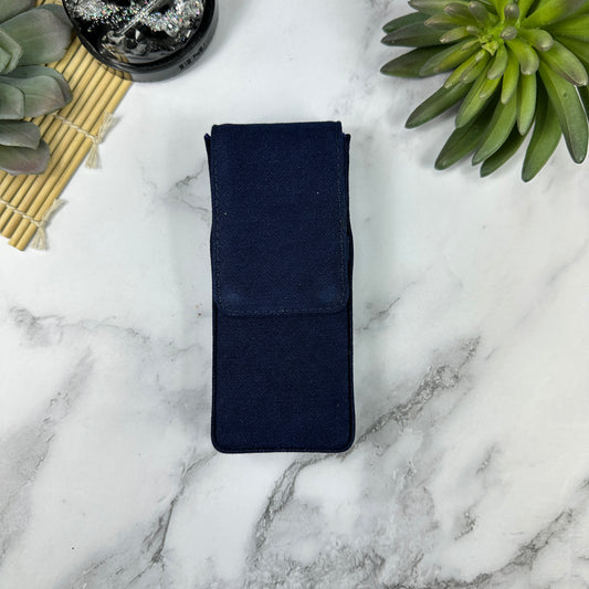 Denim 3 Pen Magnetic Pen Case